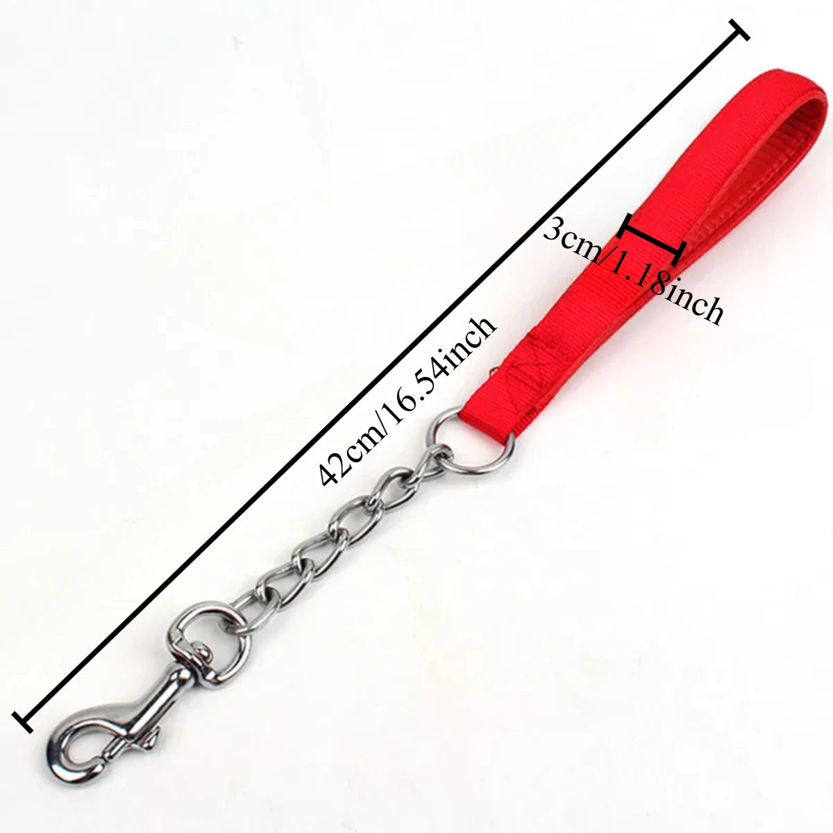 Dog Leash Stainless Steel Short Dog Leashs Chew Proof Leashes for Large Dogs Walking Traction Rope Nylon Dogs Chain Pet Products