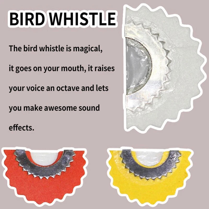 1 Bird Whistle Magic Fun Caller Tongue Warbler Original Magic Tweeting Noisemaker Toys Tricks Gift