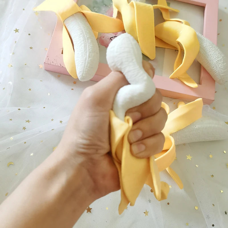 Squeeze Exhaust Cat Claw Banana Big White Goose Soft Jelly Feel Relief Floating Mood Children Toys Adult Pressure Equipment Gift