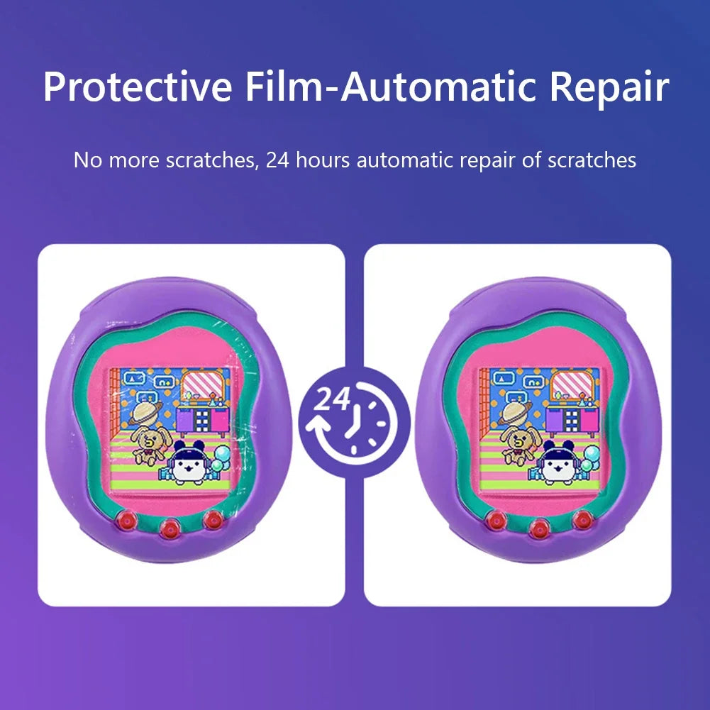 Screen Guard Protector Anti-Scratch PET/TPU Game Console Film Anti Fingerprint HD for Tamagotchi Uni Band Pet Accessories