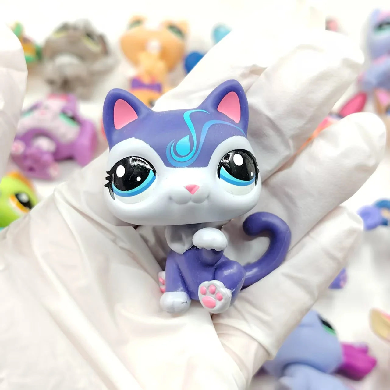NEW LPS Pet Toys Cute Animal Can Shake Head Kitten Series 4 Original Collection Toys for Girls Christmas Birthday Gift