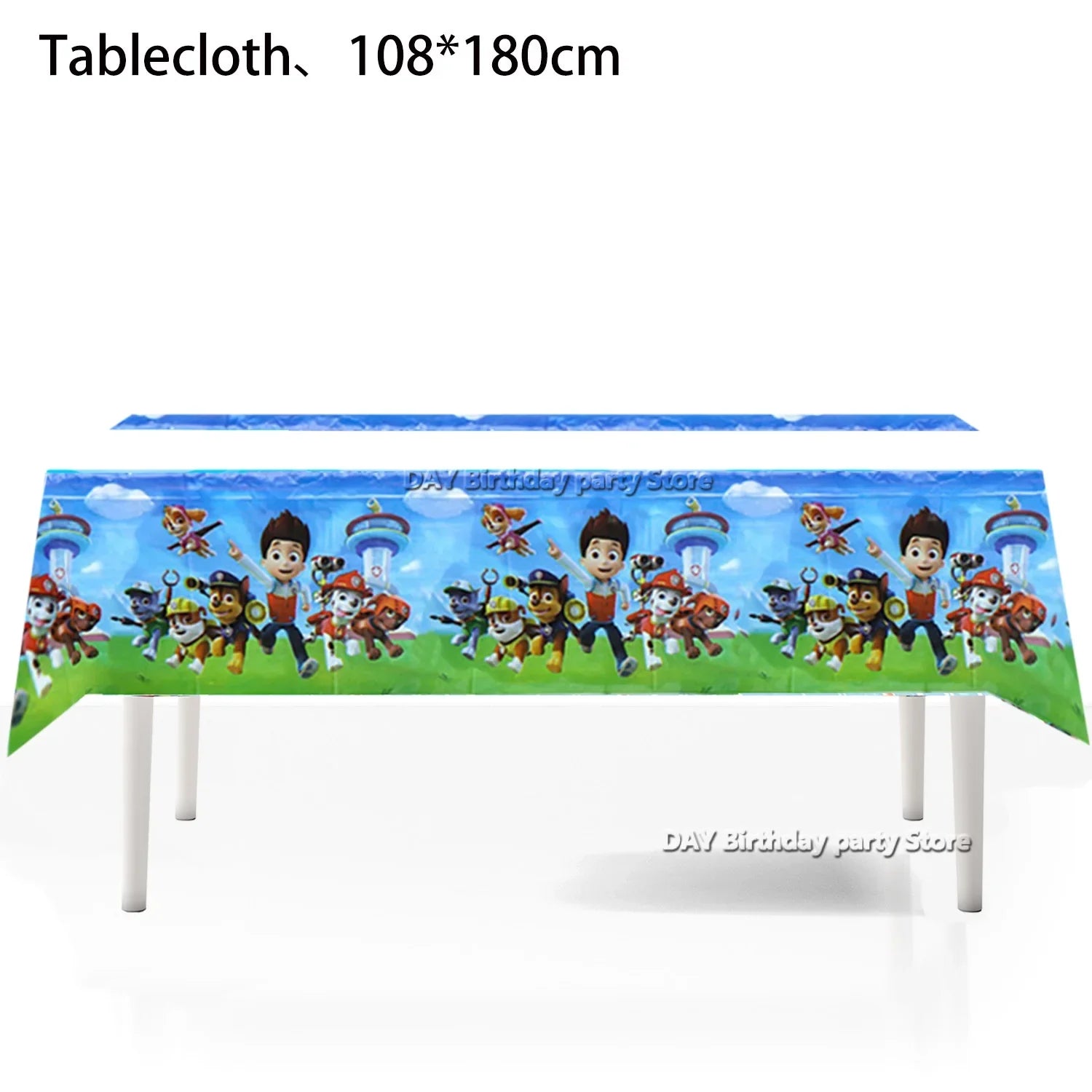 Paw Patrol Dog Birthday Tablecloth Decoration Boy Girl Birthday Baby Shower Pink Blue Tablecover Decoration Party Supplies Gifts
