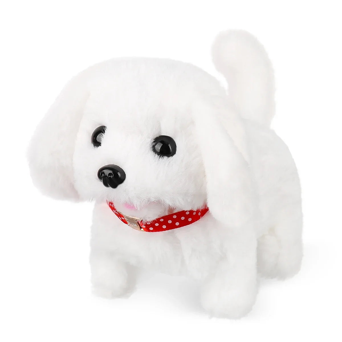 1Pc Electric Plush Simulation Dog Teddy Puppy Walking Sound Nodding Electronic Pet Toy For Christmas Gift New Year Gift