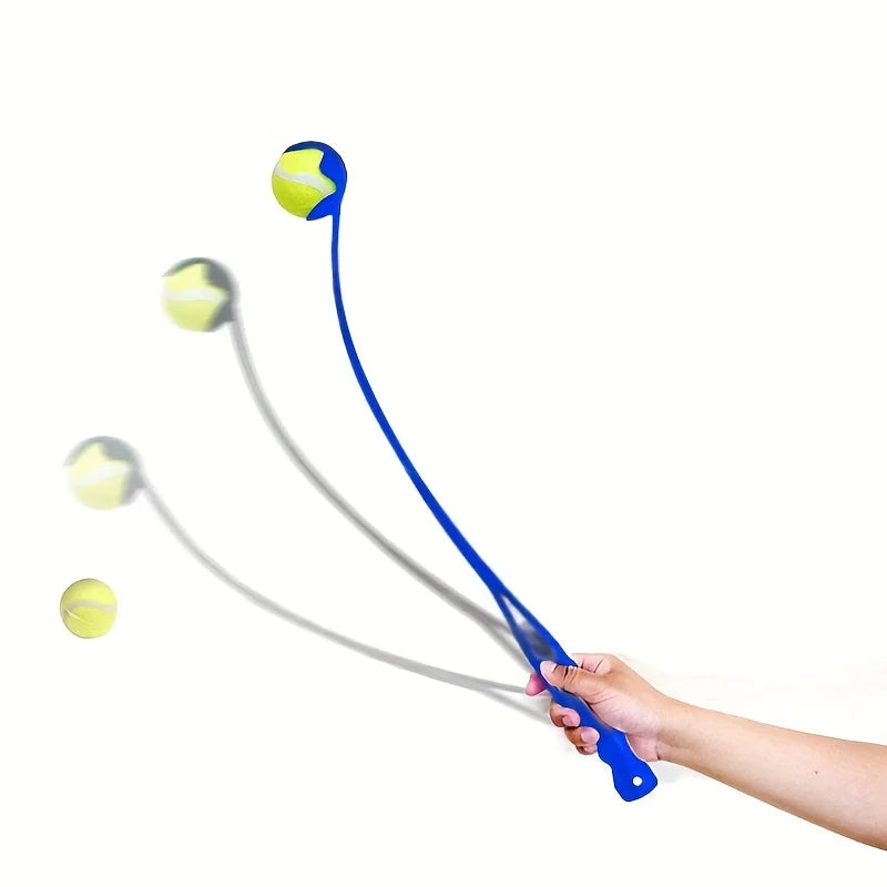 Dog Ball Launcher Toy Manual Tennis Ball Thrower for Dogs Outdoor Interactive Fetch Training Tool Pet Accessories Long Handle