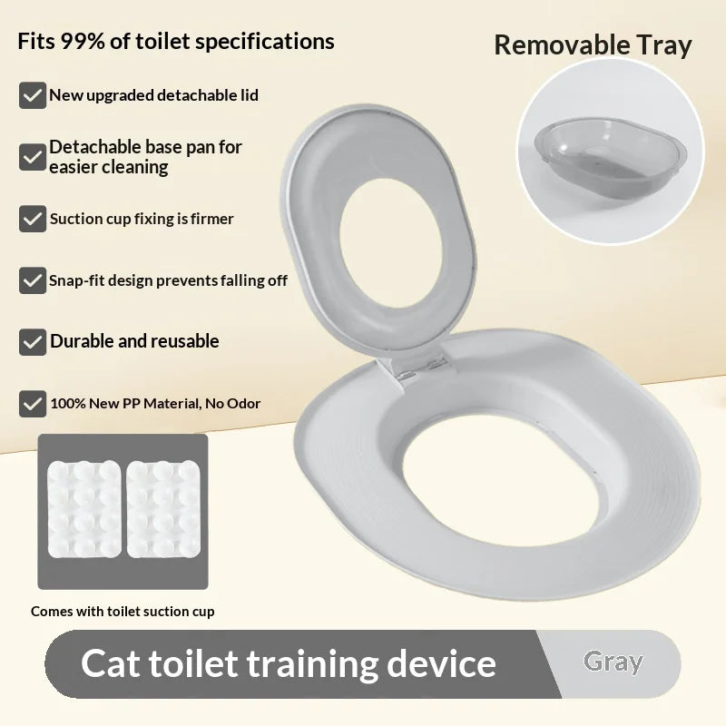 Best Plastic Cat Toilet Training Kit Reusable Puppy Cat Litter Mat Cat Toilet Trainer Toilet Pets Cleaning Cats Training Product