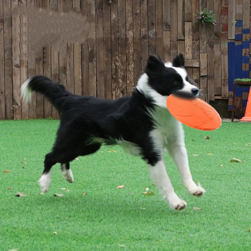 HH Interactive Silicone Flying Saucer Toy for Dogs And Cats Chew Resistant Flying Disc Pet Game Perfect for Puppy Training Fun