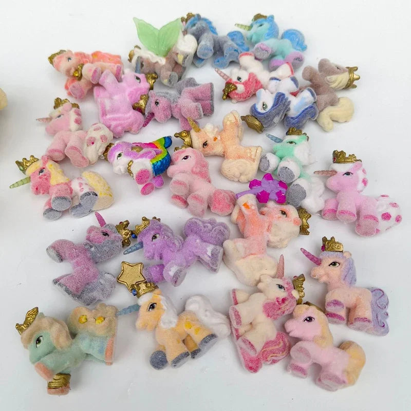 8-100Pcs Original Factory Defect Surprise Pet Royal Filly Unicorn Flock Shaggy Pony Collectible Animal Toy Gift for Friend