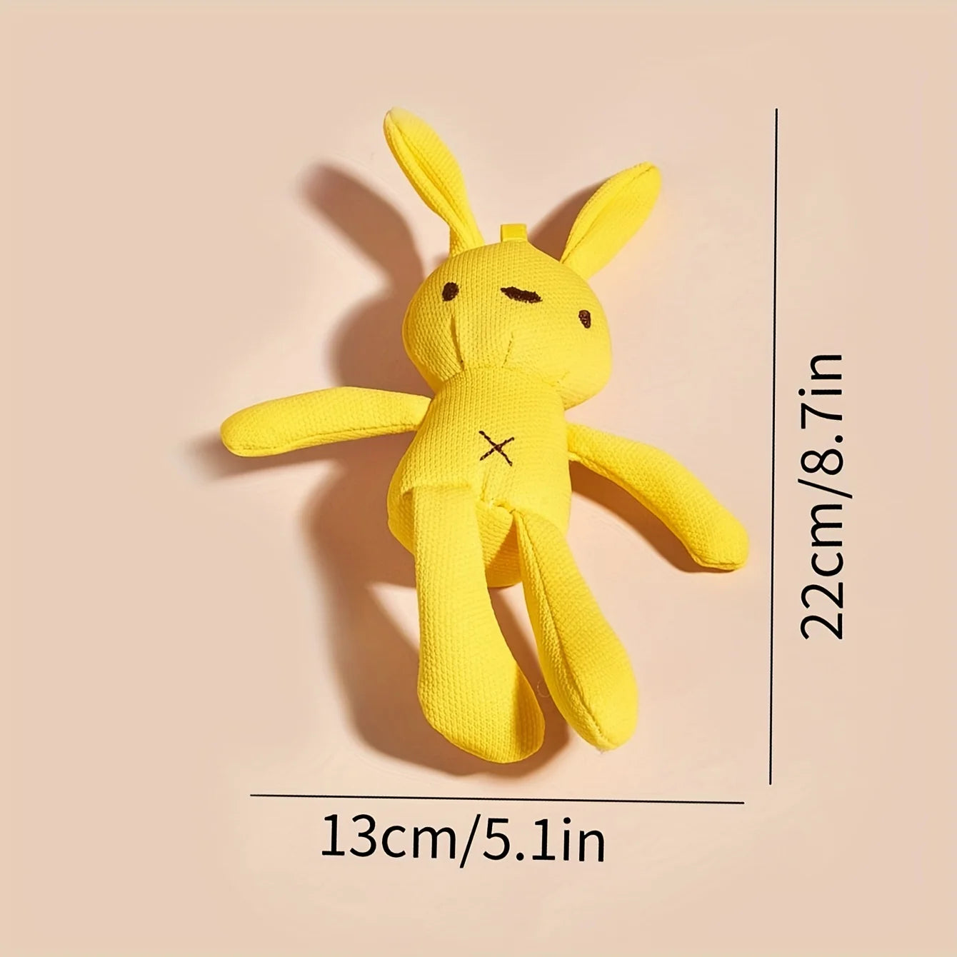 A Random Color Easter Cartoon Rabbit Pet Plush Toy with Dogs, Cats Interactive Play Valentine's Day, Party Birthday Gifts