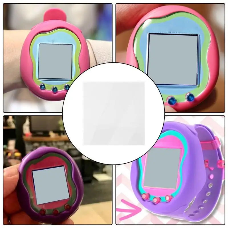 5Pcs Screen Protector Film For TamagotchiUni HD PET Anti-Scratch Game Console Film Electronic Pet Machine Accessories