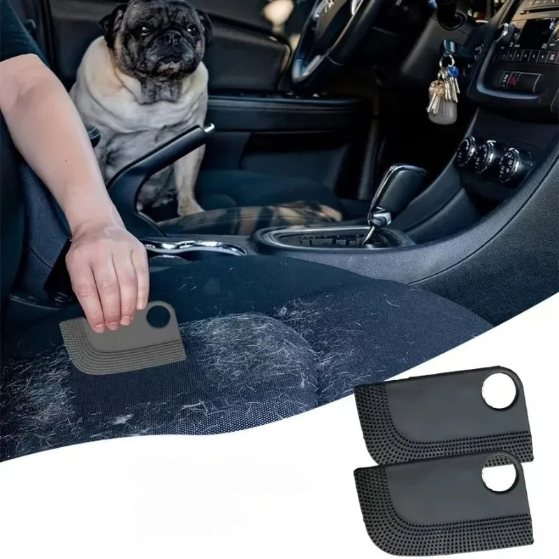 Car Interior Cleaning Brush, Pet Hair Removal Glove, Two-way Brush, Carpet, Sofa Hair Removal Tool Car Accessories Gadgets