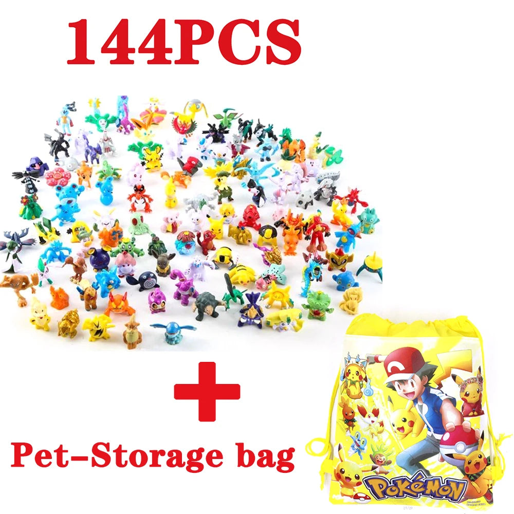 144 Pet Pok É Mon Figurines Pok É Mon Pok É Mon Twisted Egg Toy Dolls Children's Christmas Gifts