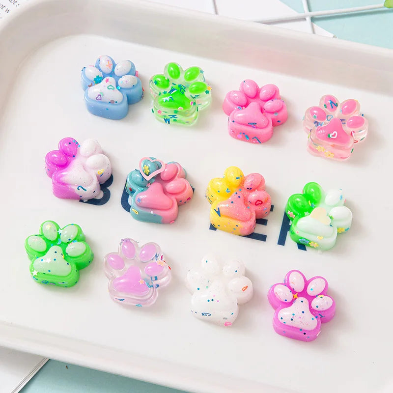 10/30/50pcs Cute Cat Claws Pinch Mini Fidget Toys Kids Birthday Party Favors Goodie Bag Pinata Fillers Christmas Easter Gifts