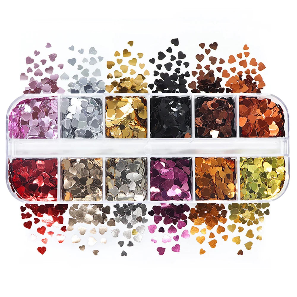 For Fun Multiple Styles Mixed Sequins Glitter Flakes for Epoxy Resin Molds Filler DIY Nail Decoration Sequins Jewelry Accessorie