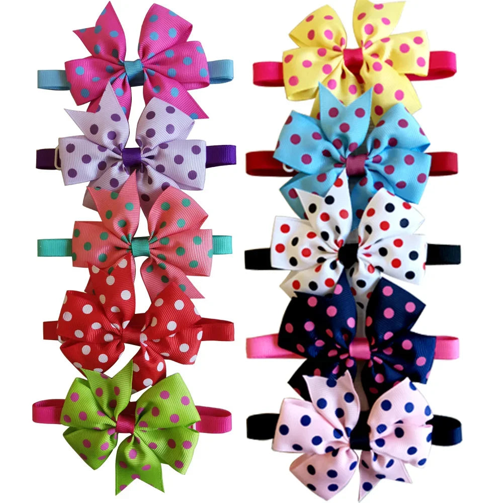 10pcs Summer Pet Supplies Dog Bow Tie Dog Grooming Accessories Pet Dog Cat Bowties Neckties Small Dogs Products Dog Supplies