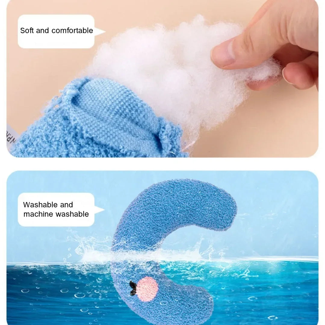 Cat Dog Sleeping Little Pillow Fashion Neck Protector  U-Shaped Pillow Kitten Headrest Cats Indoor Soft Calming Toy Pet Products
