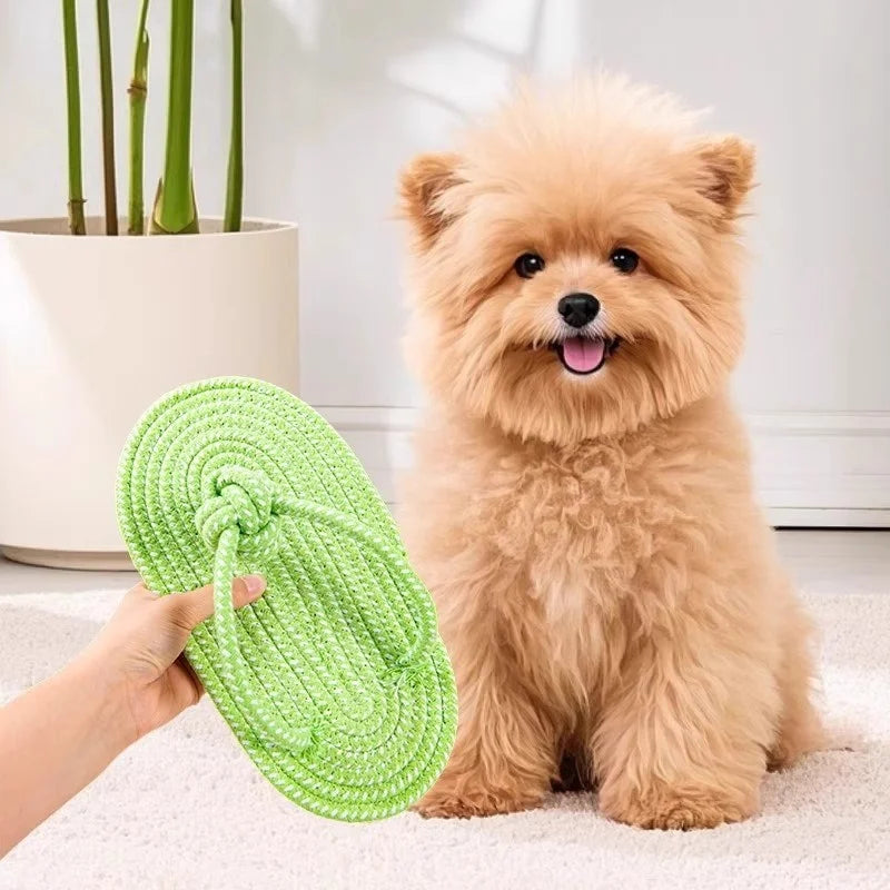 Interactive Pet Chewing Toy Cotton Slipper Rope for Small to Large Dogs Dental Health Molar Chew Toy Dog Accessory for Training