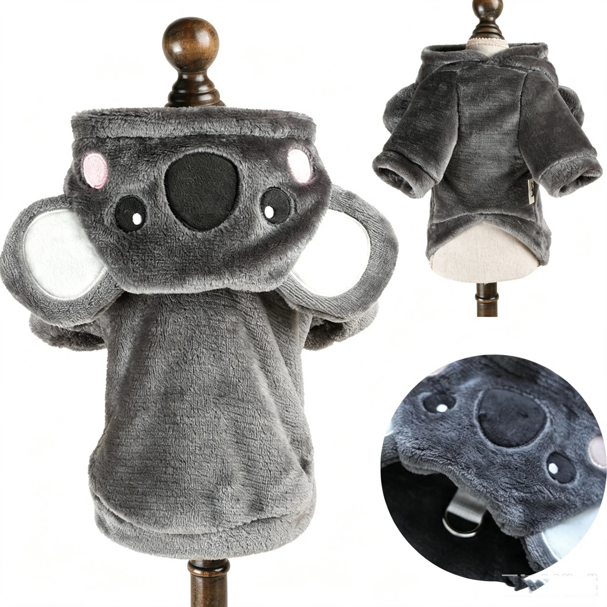 Funny Halloween Costume For Small Dog Fleece Warm Cosplay Pet Corgi French Bulldog  Puppy Medium Clothing Coat Jacket Accessory