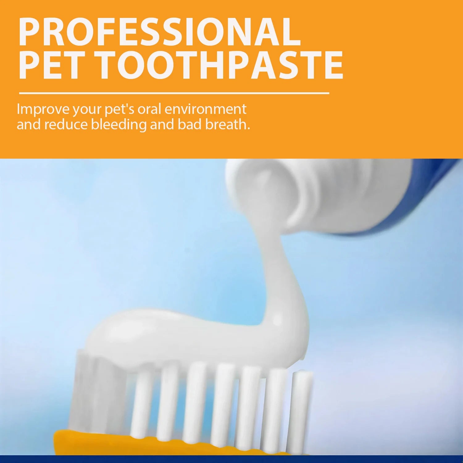 Pet Cleaning Tools Kit Dog Gum Care Products Kit Reduces Plaque & Tartar Buildup for Pet Universal Toothpaste Toothbrush Set