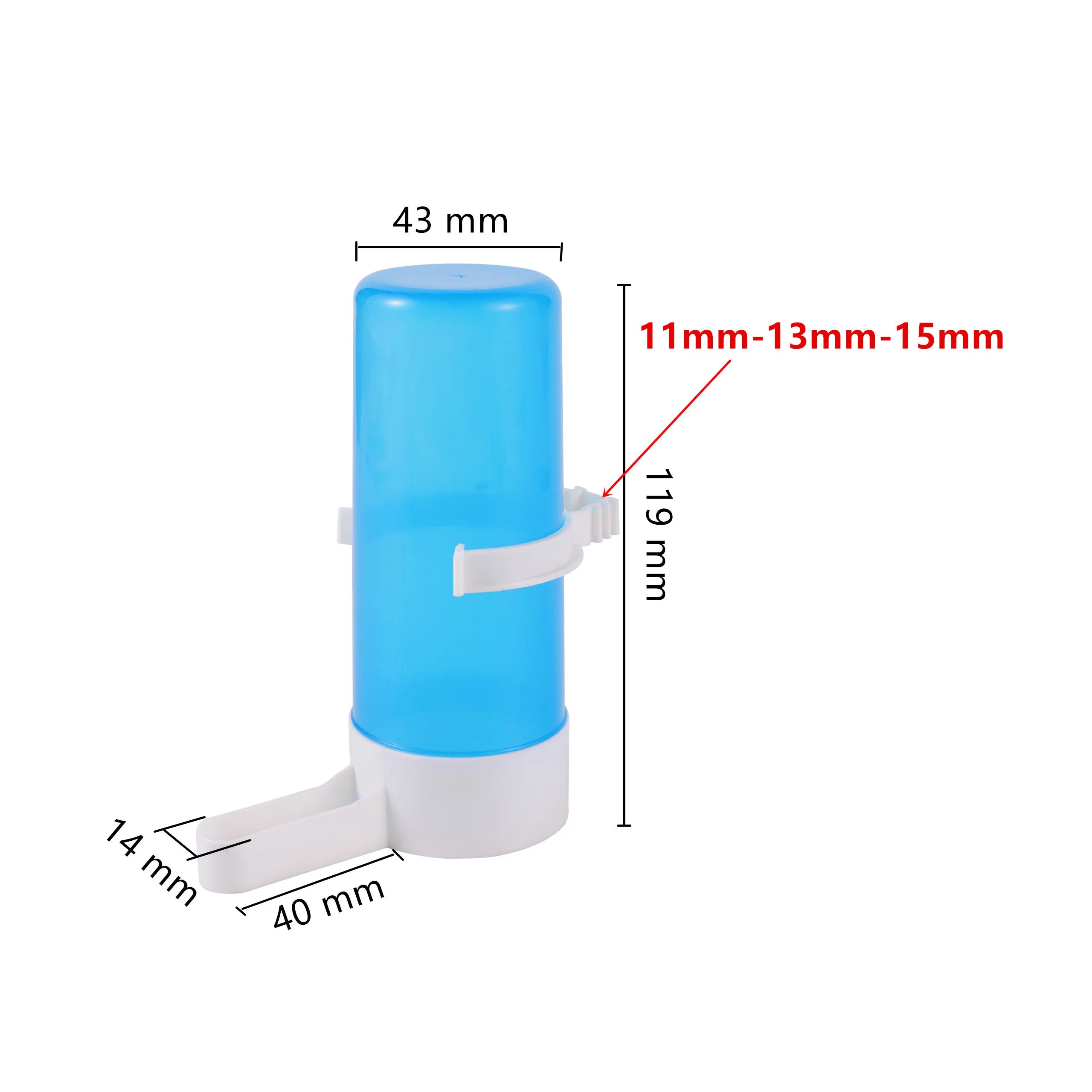 Plastic Pet Bird Hanging Automatic Drinking Fountain Feeder Parrot Feeding Cage Blue Parakeet Pigeon Bird Feeding Accessories