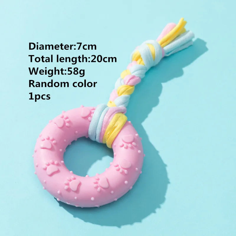 Pet Dog Cotton Rope Toys Molar Stick Clean Tooth Chewing Rubber Toy Puppy Medium Large Dogs Funny Interactive Training Product