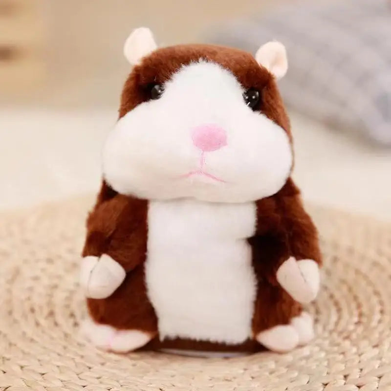 Learn To Imitate Talking Little Hamster Animal Plush Funny Toy Talking Nod Hamster Doll Soothing Crying Baby Toy Kids Gift
