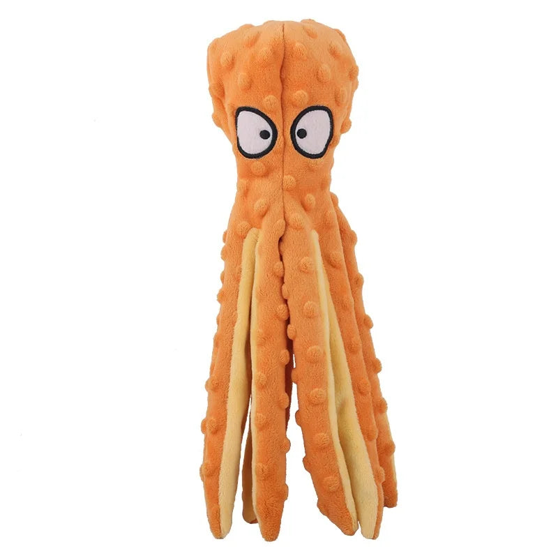 New Interactive Dogs Plush Toy Indoor Chewy Resistant Fleece Squeak Pet Play Product for Puppy Kitten Teeth Grinding