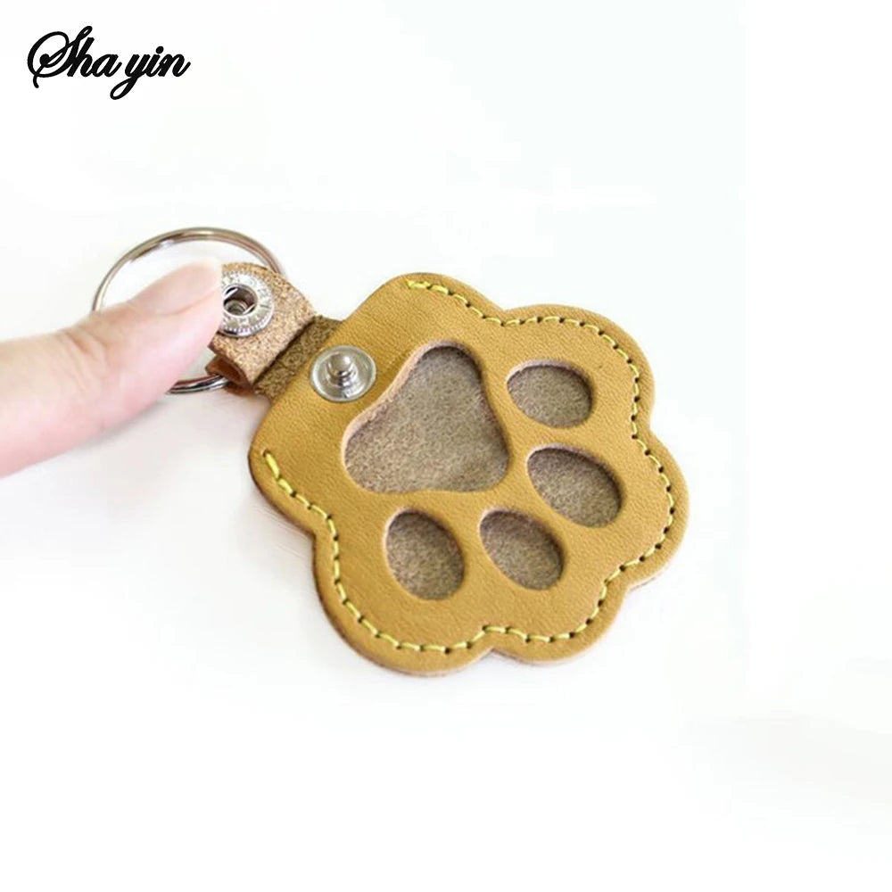 Pet Hair Storage Keychain, Dog Paw Photo, Cat And Dog Hair Bag, Commemorative Storage Bag, Commemorative Item
