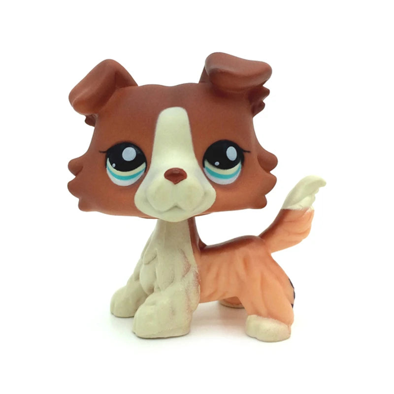 Rare Animal Pet Shop LPS Toy White Cat Original Picture Shepherd Cocker Spaniel Great Danish Kid Children Toy Gift