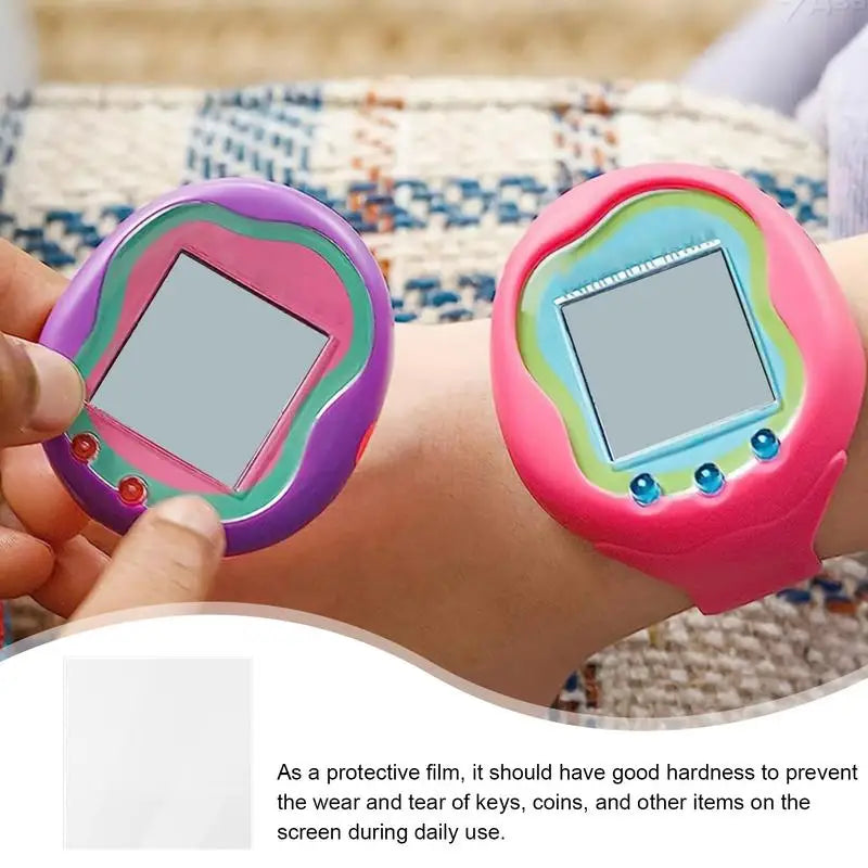 5Pcs Screen Protector Film For TamagotchiUni HD PET Anti-Scratch Game Console Film Electronic Pet Machine Accessories