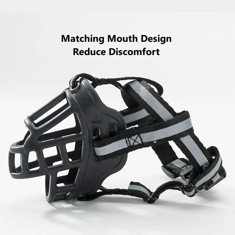 Soft Silicone Pet Dog Muzzle Anti-biting Chewing Mask Breathable Basket Dog Muzzle Durable Strong Mask Muzzle Pet Dog Supplies