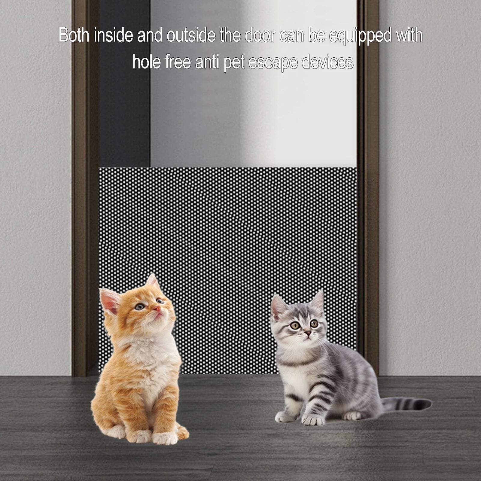 Pet Barrier Gate Expandable Dog Cat Fence Jump Proof Partition Door Panel for Indoor Outdoor Use Easy Installation