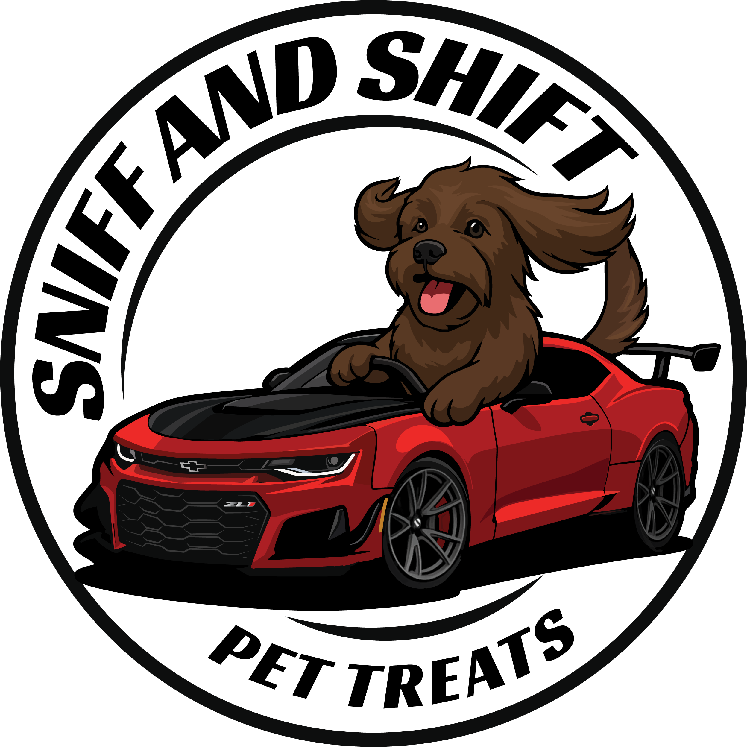 Sniff and Shift Circle-Logo Hoodie