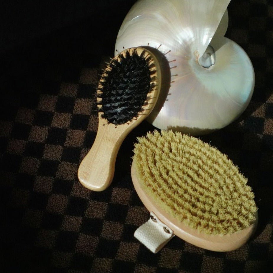 Tilley + Me Bamboo Dry Brush for Body – Exfoliate & Improve Circulation