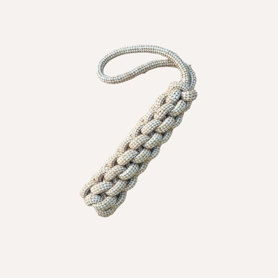 Tilley + Me Indestructible Hemp Rope Tug Toy - Sustainable and Non-Toxic Pet Toy