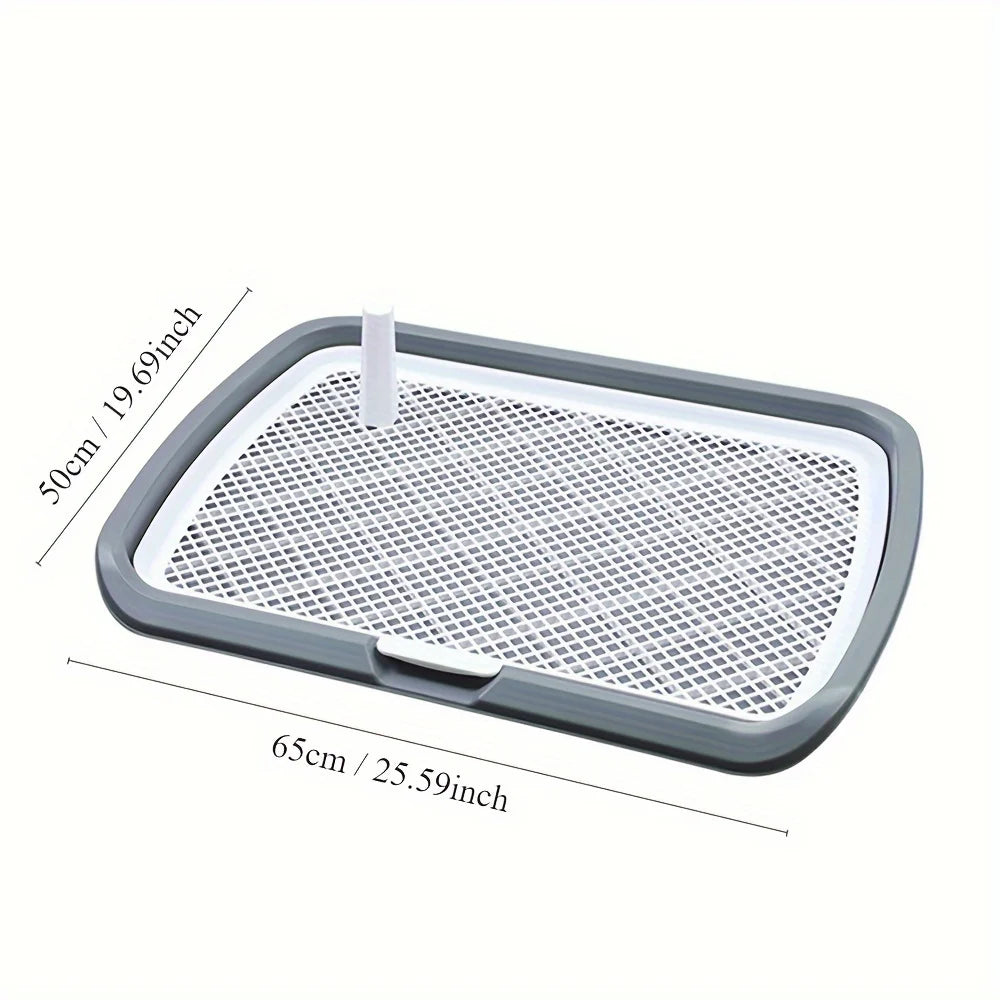 Dog Potty Training Tray Pee Pad Holder with Removable Grid Reusable Puppy Toilet for Indoor Dogs 1-3pc