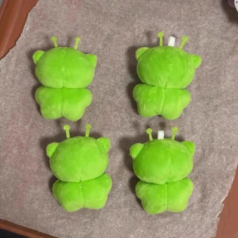 1Pc Alien Cat Plush Toy Cartoon Stuffed Animal Keychain Ugly Cute Backpack Pendant Party Gift Accessories