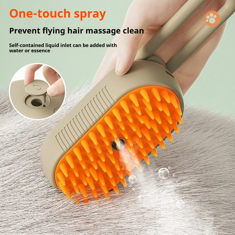 Pet Spray Massage Comb for Cat Dog One Press Spray Anti Static Flying Hair Remover Pet Bath Grooming Brush Pet Grooming Supplies