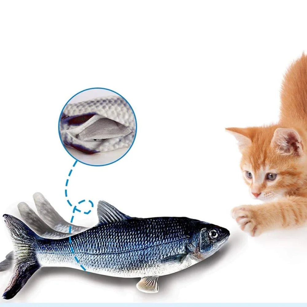 1/2pcs Cat Toy Electronic Fish Toy Cute Styling Glowing Simulation Electric Fish Toy Non Toxic Pet Products Interactive Cat Play