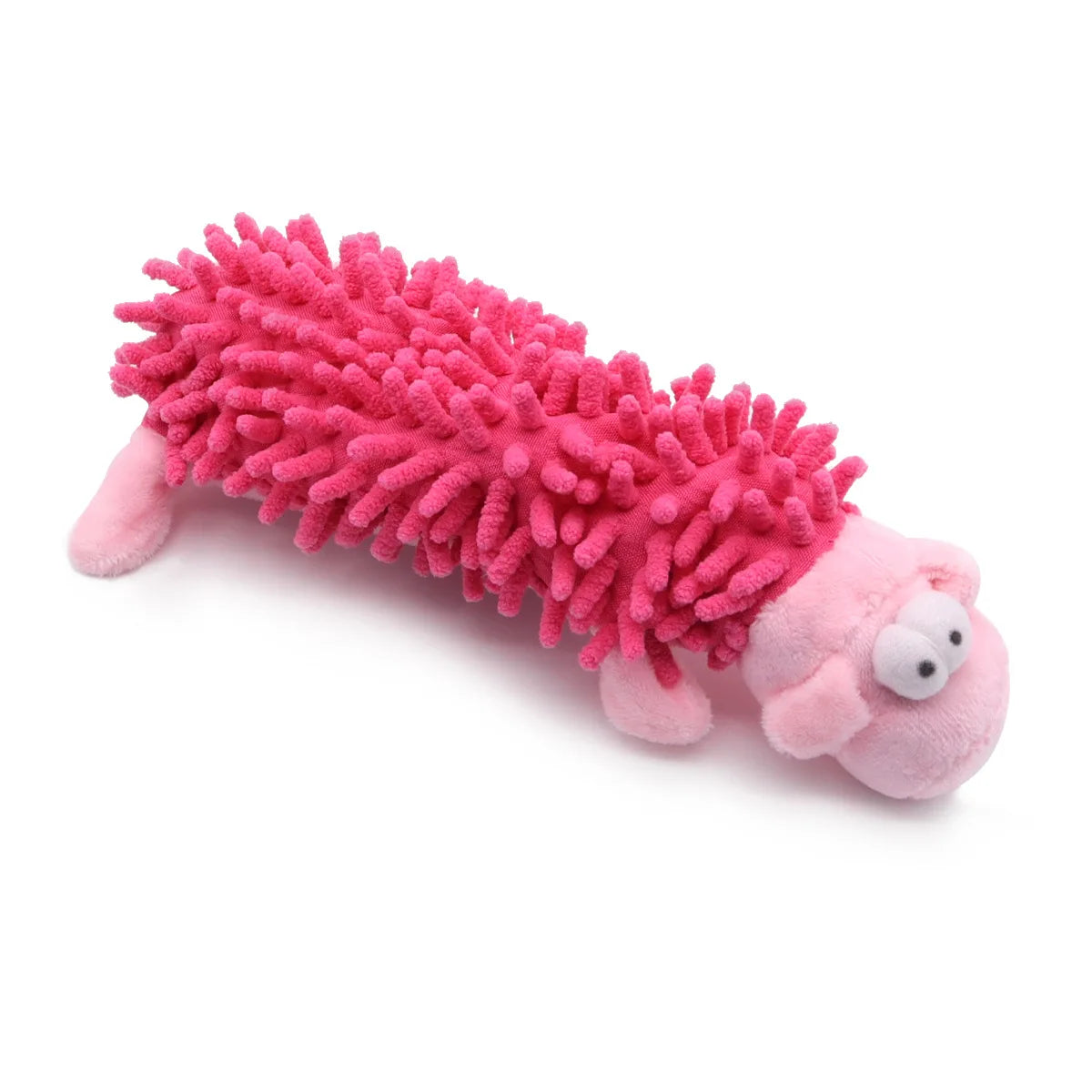 Squeaky Plush Dog Chew Toys Cute Animal Shape Soft Mop Texture Teeth Cleaning Interactive Pet Toy For Puppy Small Medium Dogs