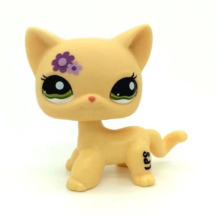Rare Animal Pet Shop LPS Toy White Cat Original Picture Shepherd Cocker Spaniel Great Danish Kid Children Toy Gift