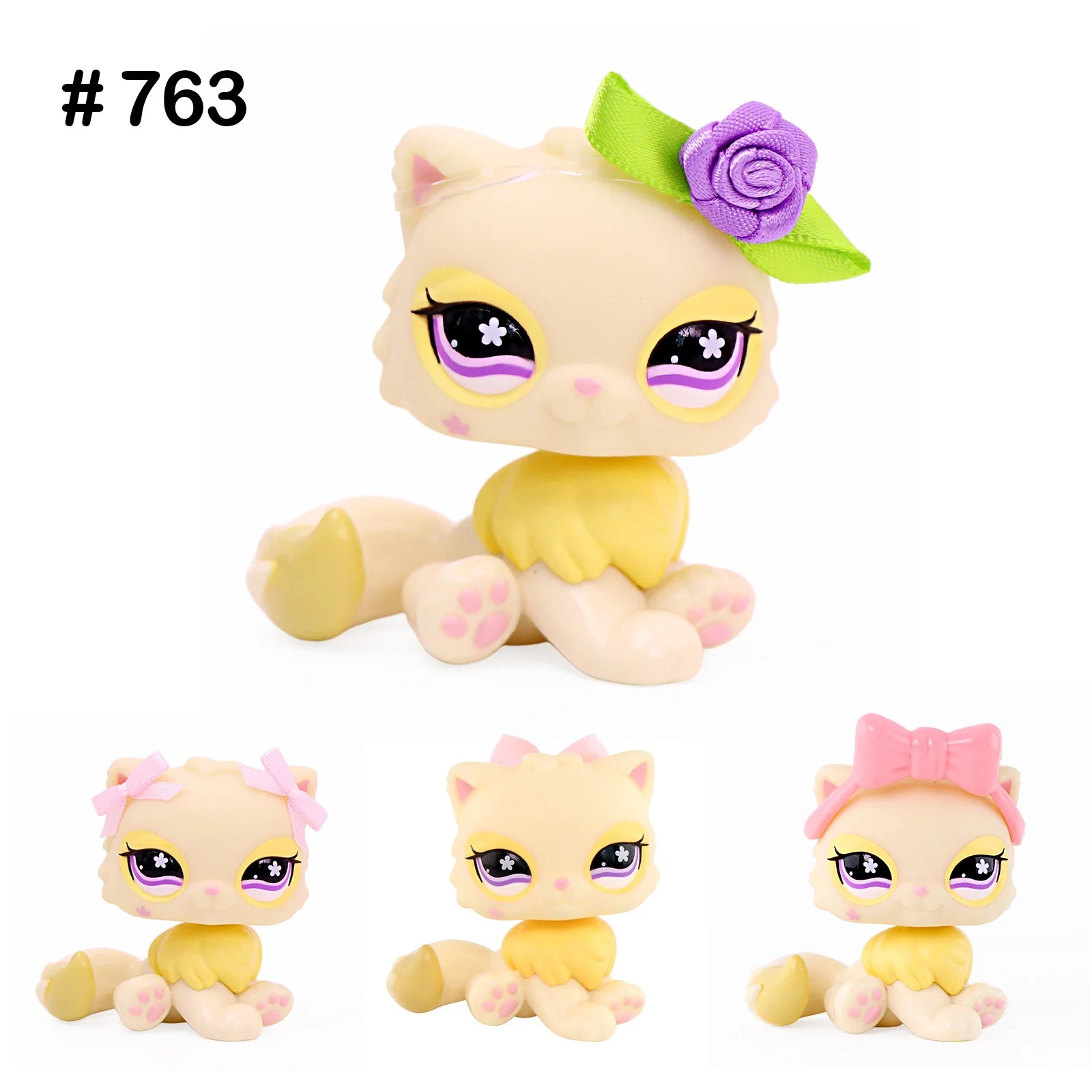 Mini Pet Shop Bobble Head Cute Toy Persian Cat #763 Children's Gift for Boy and Girl for LPS