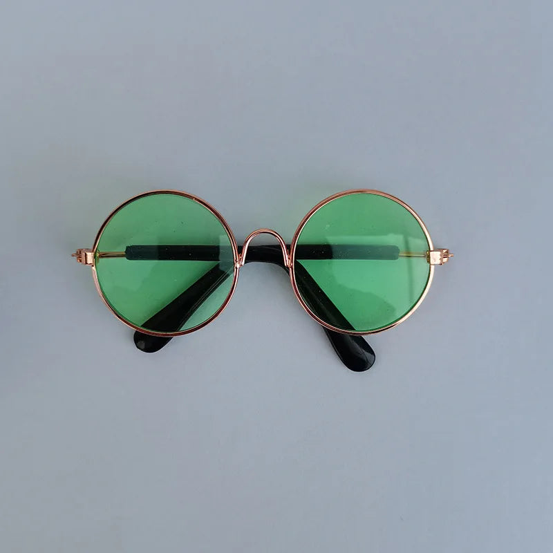 Cat Sunglasses Lovely Vintage Round Reflection Eye Wear Glasses for Small Dog Cat Pet Photos Pet Products Props Accessories