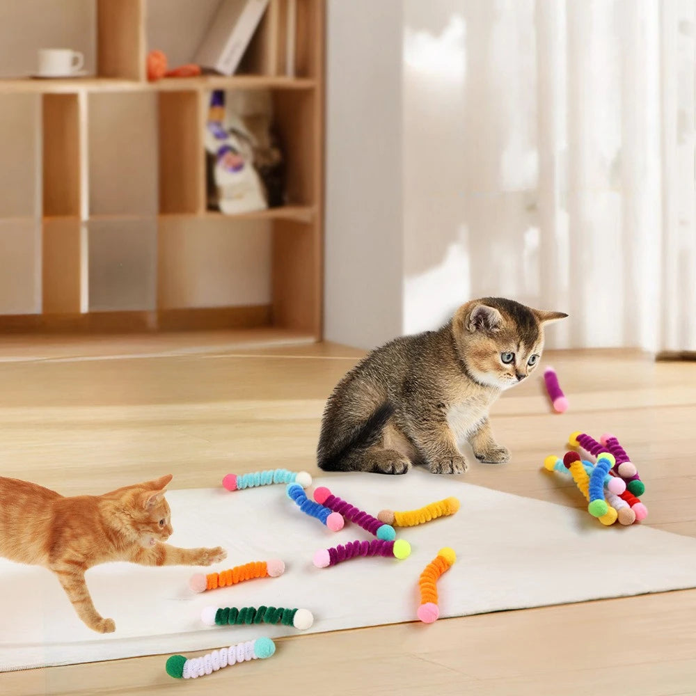 Two End Woolen Strips Kitten Playing Pet Accessories Cat Toys Interactive Pet Products