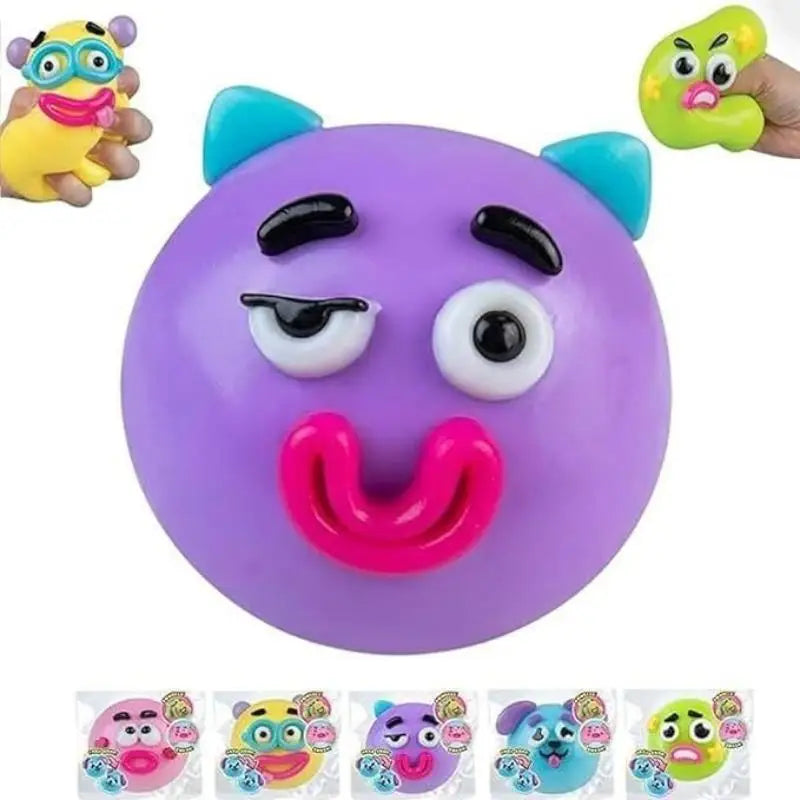 Smushers Dog Face Swap Squishy Toy with Slow Rise Feature for Relaxing Playful Moments