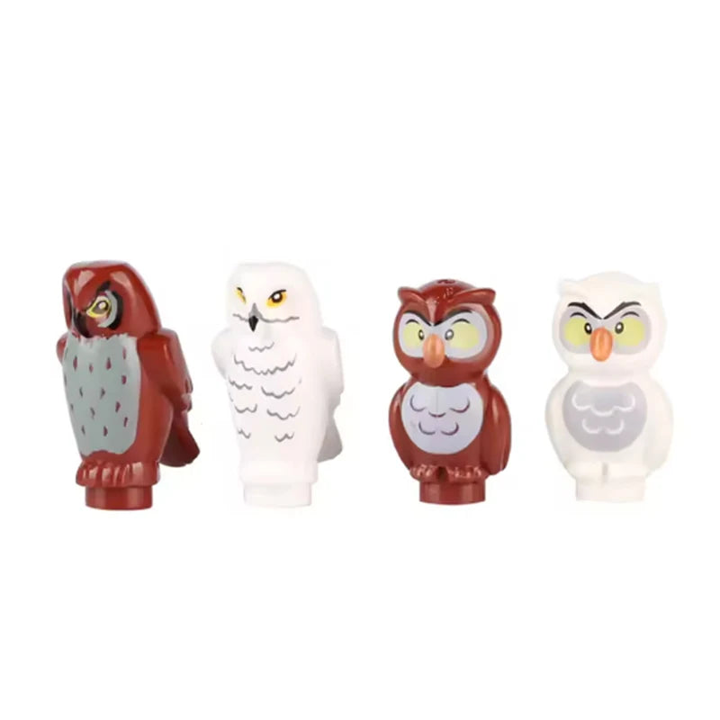 MOC Animal Scene Building Blocks Cats Dogs Sheep Pigs Chickens Eagle Parrots Dolphin Zoo Fram Accessories DIY Toys Bricks T14