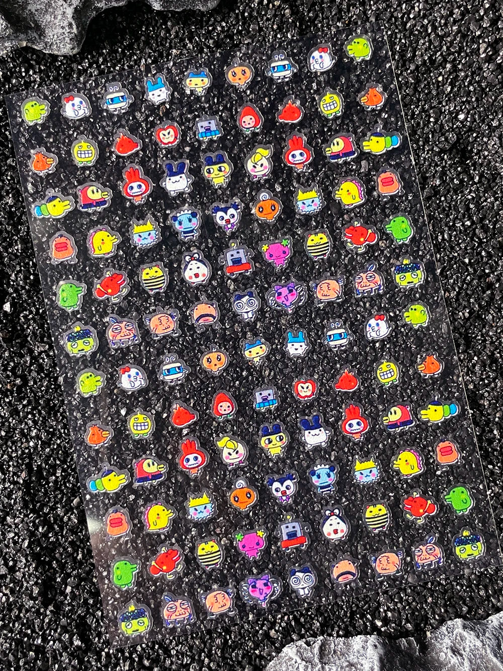 Cartoon Cute Electronic Pet DIY Handmade Scrapbook Nail Sticker Decal Decoration PVC Waterproof Stationery Box Phone Case Sticke