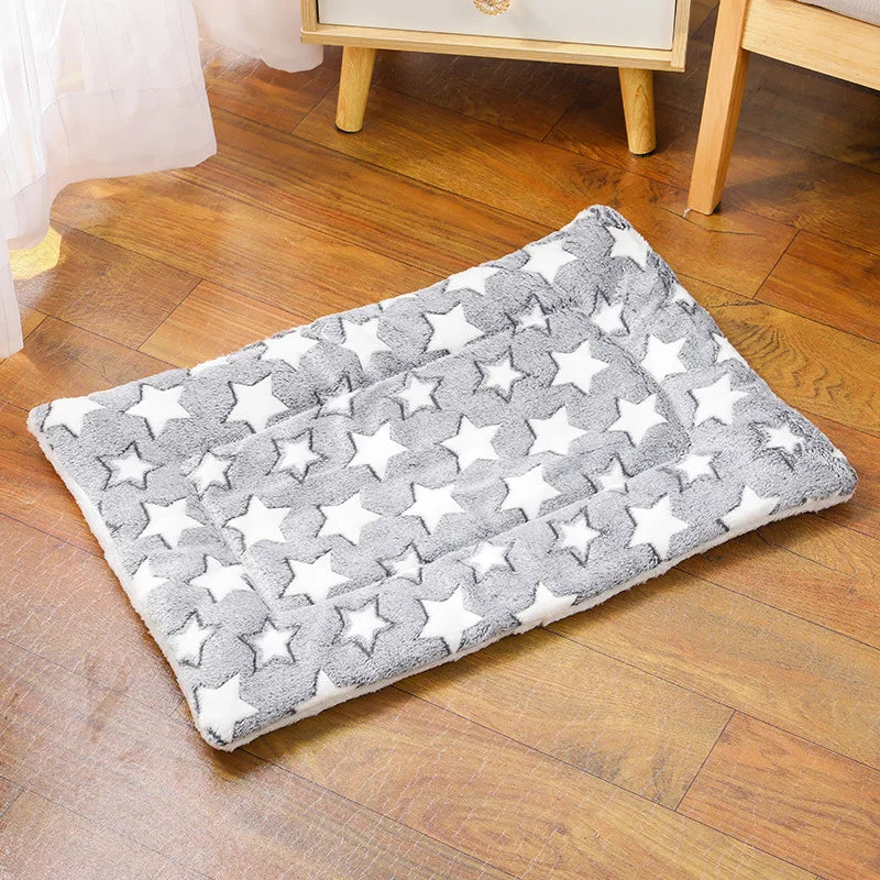 Cute Small Dog Mat Double-sided Use Winter Warm Medium Cat Sofa Blanket Skin-friendly Puppy Bed Cushion Pet Bed Accessories