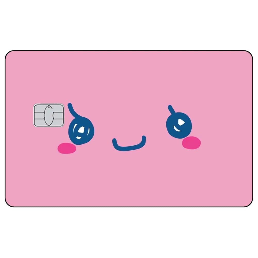 Cute Cartoon Mametchi Credit Card Skin Sticker Electronic Pet Matte Stickers for VISA Cards and Other IC Magnetic Cards Decal