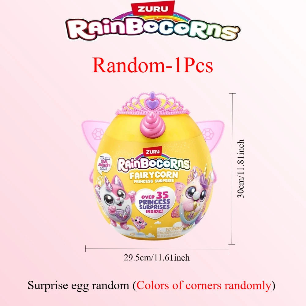ZURU Rainbocorns Plush Toy Surprise Egg Blind Box Puppycorn Bunny Collectible Doll for Gift Fairycorn Pets Alive