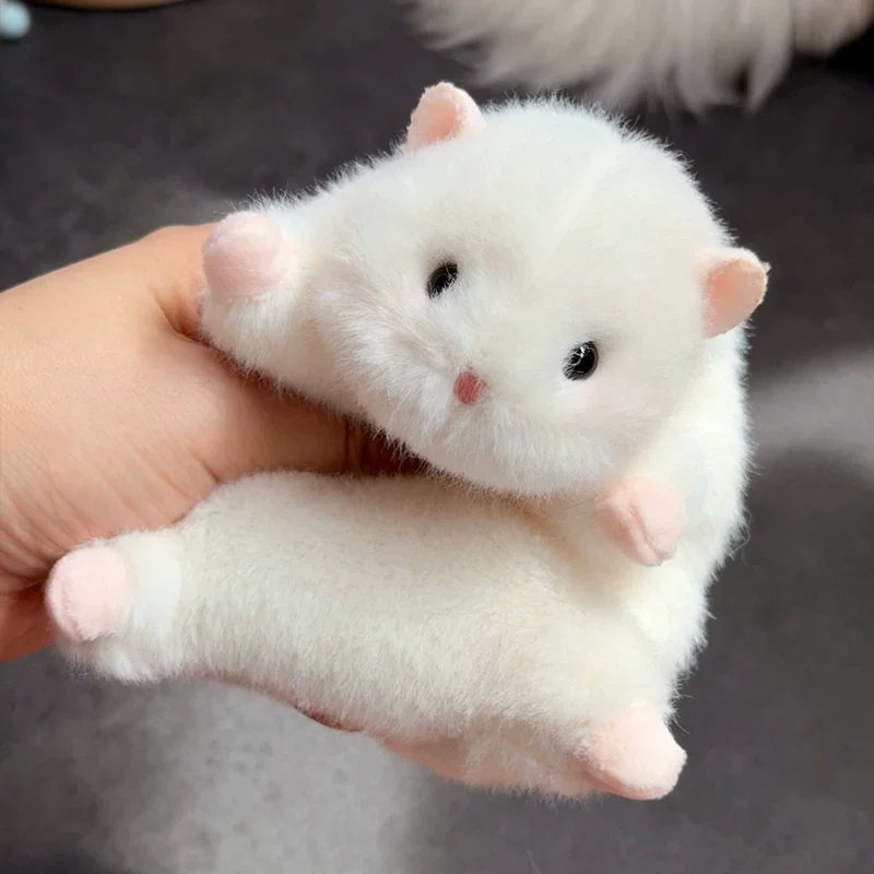 New Products In Stock Cute Golden Bear Little Hamster Plush Toy Cartoon Cute Pet Keychain Bag Pendant Girl Style To Good Friends
